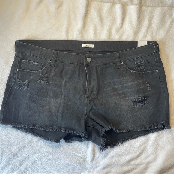 BP Fray Hem Denim Shorts Mid-Rise - Picture 9 of 10